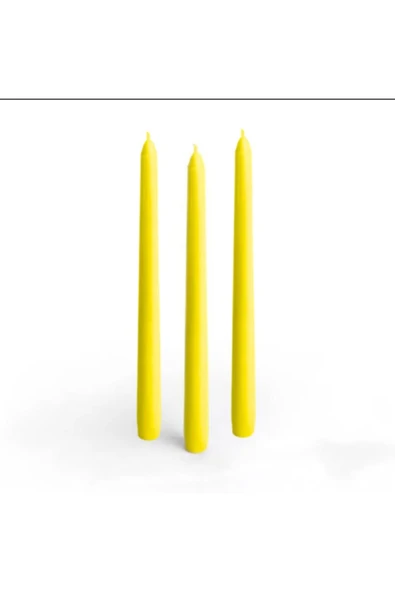 Vipfoni Şamdan Mumu 3lü Set 25 cm