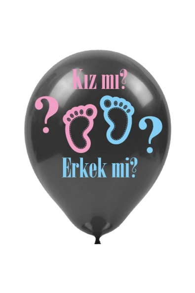 Vipfoni Kızmı Erkek mi? Pastel Cinsiyet Balonu – 10 Adet - Resim 2