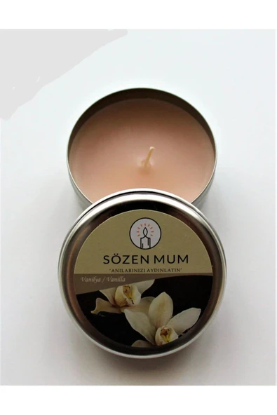 Vipfoni Hediyelik Kokulu Teneke Mum - Resim 2