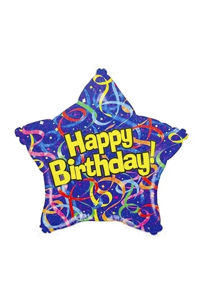 Vipfoni 19'' Folyo Balon -Birthday Purple Star ürün görseli