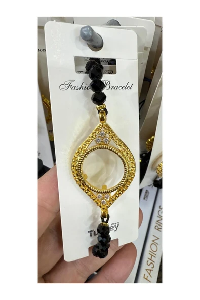 Vipfoni İçi Boş Doldurulabilen Altın Kaplama Kristal Taşlı Bileklik M1 ürün görseli