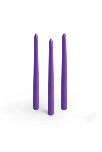 Vipfoni Şamdan Mumu 3lü Set 25 cm ürün görseli 1