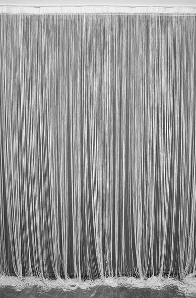 İP ZİNCİR BEYAZ RENK EN 100 CM BOY 280 CM HAZIR DÜĞMELERİ DİKİLMİŞ İP PERDE ürün görseli