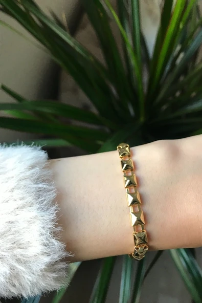 Vipfoni Baklava Desen Zincir Bileklik ürün görseli 1