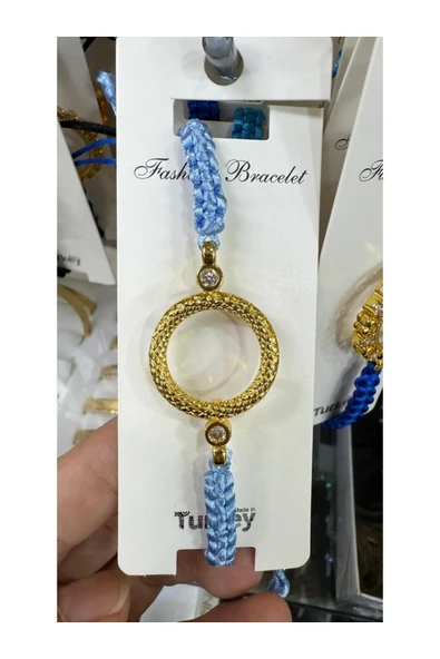 Vipfoni İçi Boş Doldurulabilen Altın Kaplama İp Örgülü Bileklik M13 ürün görseli