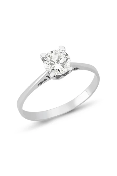 Vipfoni Gümüş Renk Tek Taş  Yüzük ürün görseli