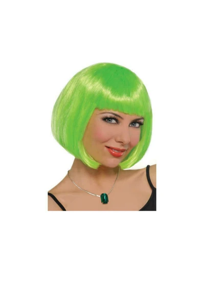 Gerekli Yeşil Küt Parti Peruk ürün görseli