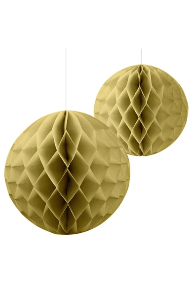 PATİKA PARTİEVİ Gümüş Petekli kağıt süs, 2'li ürün görseli