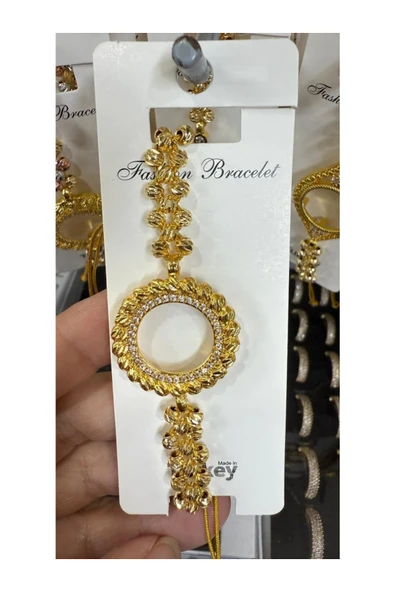 Vipfoni İçi Boş Doldurulabilen Altın Kaplama Dorika Toplu Bileklik M8 ürün görseli