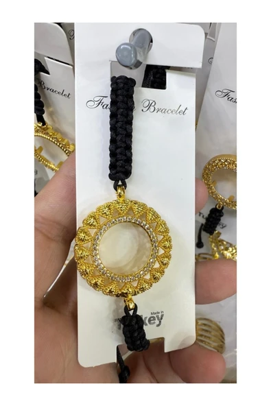 Vipfoni İçi Boş Doldurulabilen Altın Kaplama İp Örgülü Bileklik M2 ürün görseli 1