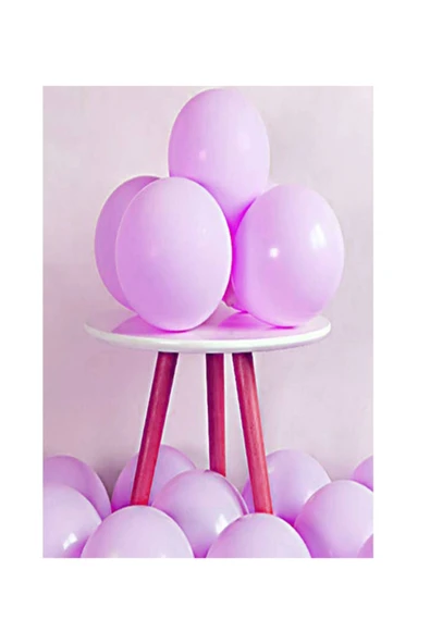 Samur Makaron Pembe Renk Balon 25 Adet ürün görseli 1