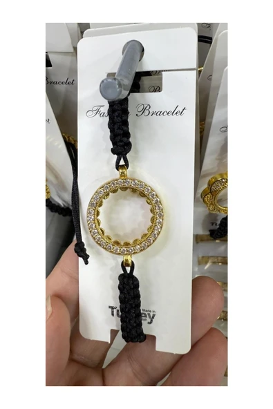 Vipfoni İçi Boş Doldurulabilen Altın Kaplama İp Örgülü Bileklik M12 ürün görseli 1