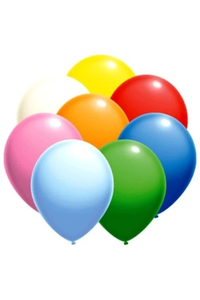 Vip-Aksesuar Metalik Sedefli Karışık Renkli Balon - 10 Adet ürün görseli 1