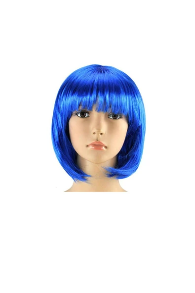 Samur Mavi Küt Parti Peruk ürün görseli 1