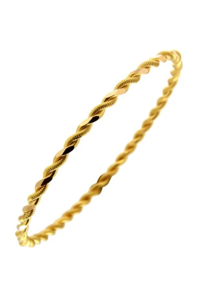 Vipfoni Altın Kaplama Adana Burması Bilezik 4 Adet - Resim 2