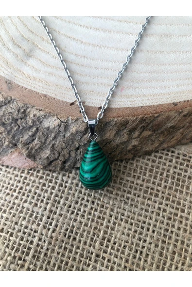Vipfoni Malahit Doğal Taş Kolye ürün görseli