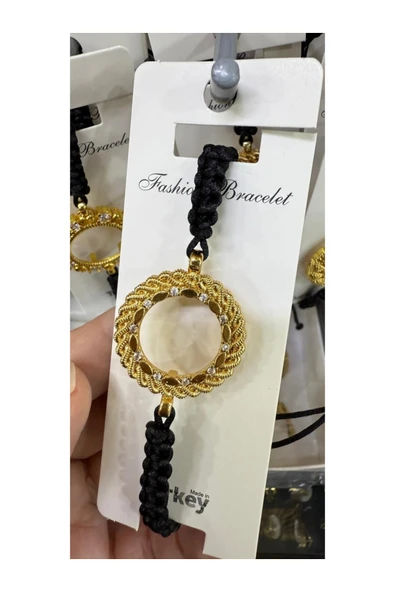 Vipfoni İçi Boş Doldurulabilen Altın Kaplama İp Örgülü Bileklik M15 ürün görseli