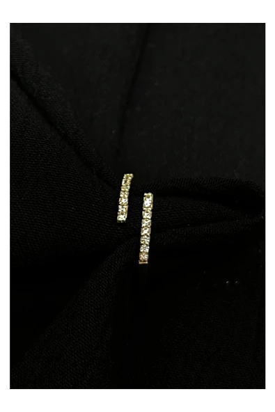 Vipfoni Zirkon Taşlı Çubuk Model Gold Kaplama Yüzük - Resim 2