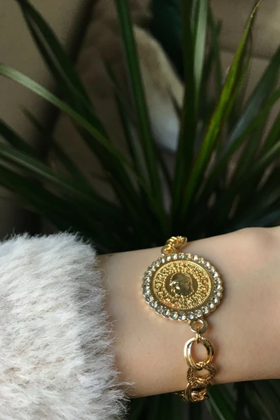 Vipfoni Zirkon Taşlı Ata Zincir Bileklik ürün görseli