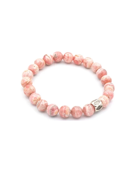 Vipfoni Rodokrozit Taşı Doğal Taş Bileklik ürün görseli