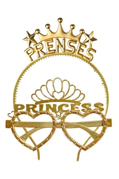 Vipfoni Prenses Taç Gözlük 2'li Set ürün görseli