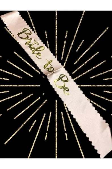 Vipfoni Saten Üzerine Bride To Be Yazılı Bekarlığa Veda Kuşağı ürün görseli