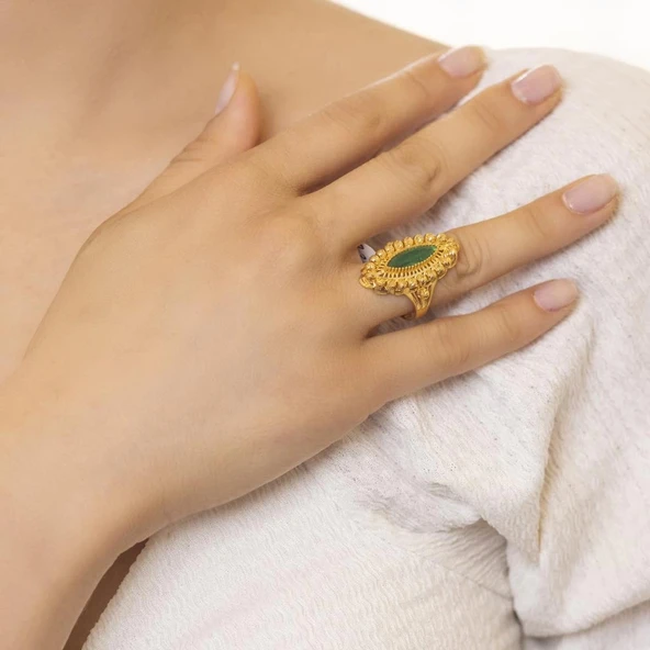 Yiğitbaşı Gold 22 Ayar Antep İşi Yüzük (3506) ürün görseli 1