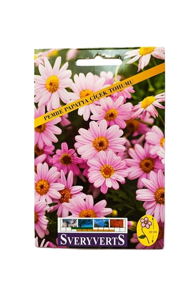 Vipfoni Pembe Papatya Çiçeği Tohumu ürün görseli 1