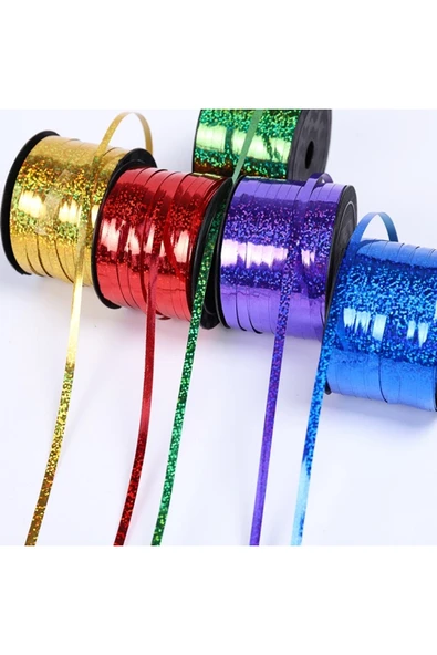 Vipfoni Ekstra Metalik Metalize Rafya Ip 90 Metre Fuşya - Resim 3