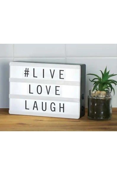 Vipfoni A5 Işıklı Harfli Dekoratif Led Pano Lightbox - Resim 2