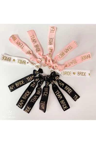 Vipfoni Bride Bekarlığa Veda Parti Taç, Kuşak, Dövme, Bileklik Full Set - Resim 4