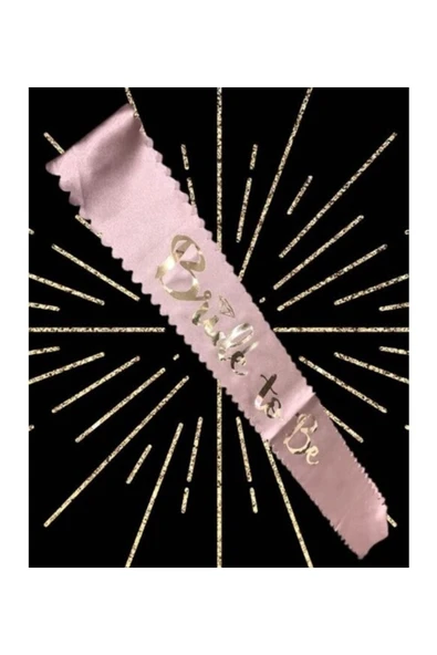 Vipfoni Saten Üzerine Bride To Be Yazılı Bekarlığa Veda Kuşağı ürün görseli