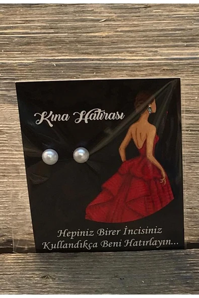 Vipfoni Nişan Düğün Kına Gecesi İçin Hediyelik İnci Küpeler 20 Adet - Resim 3