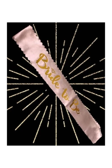 Vipfoni Saten Üzerine Bride To Be Yazılı Bekarlığa Veda Kuşağı ürün görseli