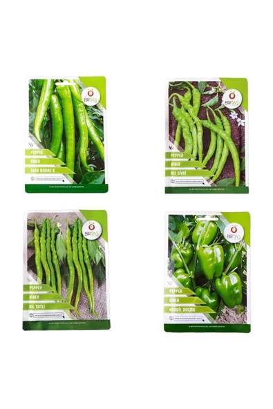 Vipfoni Karışık Sebze Tohumları (Sera Demre Biber-Acı Sivri-Kıl Tatlı-Dolma Biber) ürün görseli