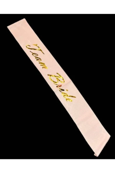 Vipfoni Saten Üzerine Team Bride Yazılı Kuşak ürün görseli