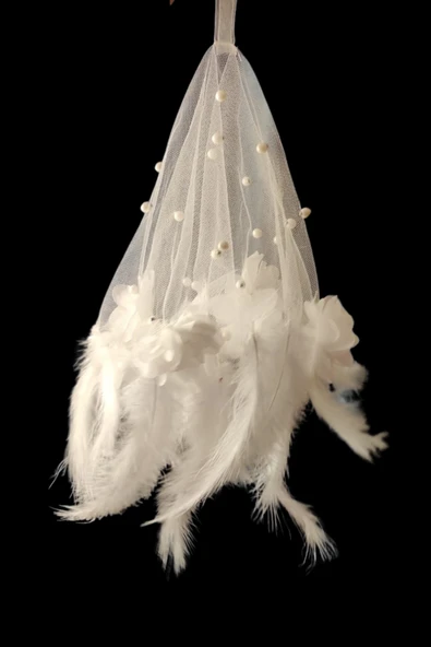 Vipfoni Kına Geceleri Için Lüks İncil Tüylü Arnavut Gelin Halay Mendili ürün görseli