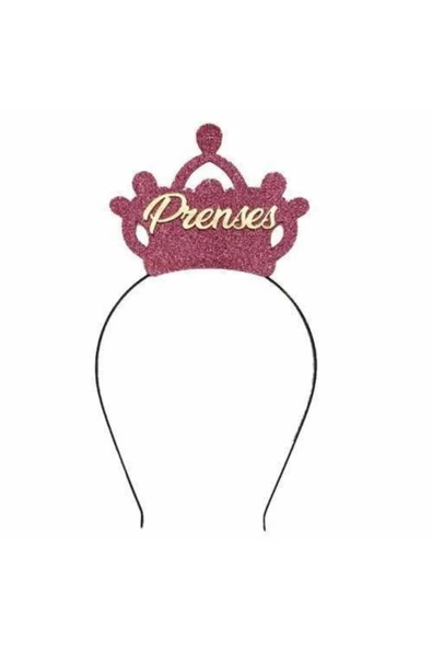 Vipfoni Pleksi Prenses Yazılı Pembe Taç ürün görseli