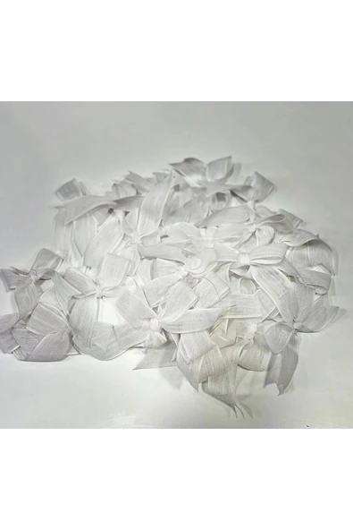 Vipfoni Hazır Fiyonk Sade Minik Keten Kurdele 100 Adet ürün görseli