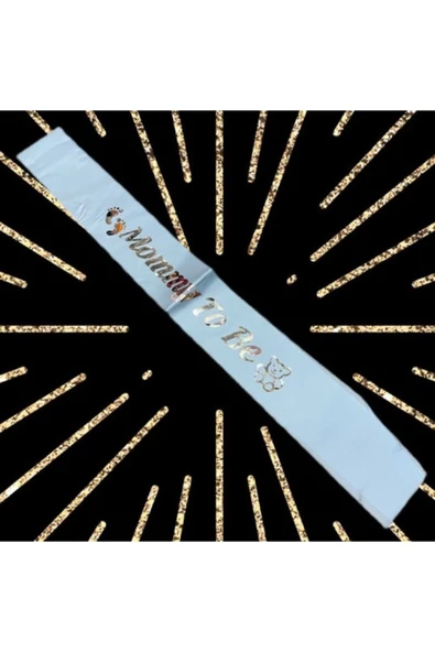 Vipfoni Saten Üzerine Mom To Be Yazılı Kuşak ürün görseli