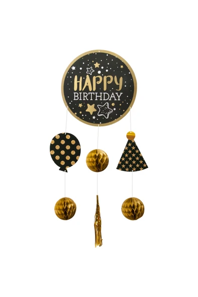 Vipfoni Kağıt Sarkıt Süs Happy Birthday ürün görseli