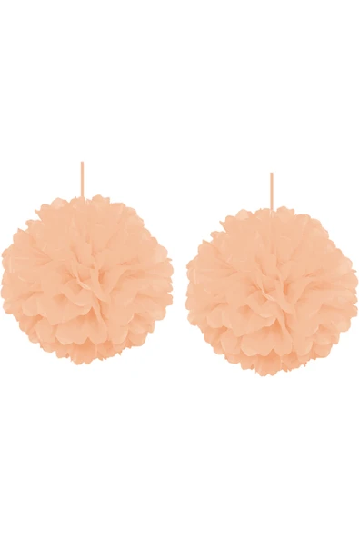 Vipfoni Ponpon Süs 30cm 2li Somon -KF035Smn- ürün görseli