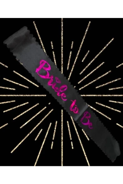 Vipfoni Saten Üzerine Bride To Be Yazılı Bekarlığa Veda Kuşağı ürün görseli