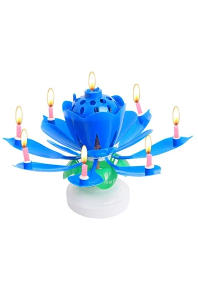 Vipfoni Kendiliğinden Açılan Müzikli Sihirli Pasta Mumu - Mavi ürün görseli