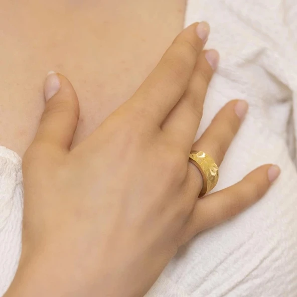 Yiğitbaşı Gold 14 Ayar Fancy Yüzük (3504)