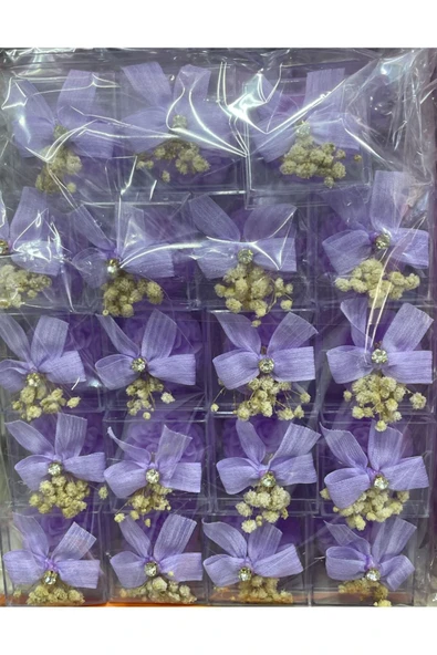 Vipfoni Hediyelik Süslü Şeffaf Kutulu Gül Sabun 20 Adet ürün görseli