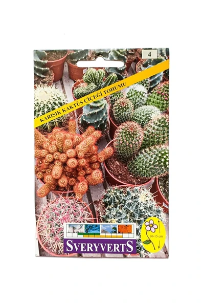 Vipfoni Karışık Sukulent Kaktüs Çiçeği Tohumu ürün görseli