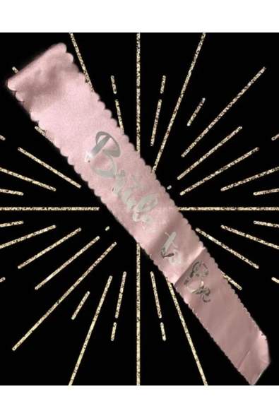 Vipfoni Saten Üzerine Bride To Be Yazılı Bekarlığa Veda Kuşağı ürün görseli