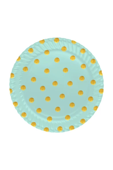 Roll-Up Karton Tabak Pastel Düşler Mint Yeşili 23cm