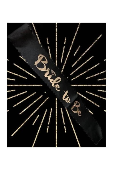 Vipfoni Saten Üzerine Bride To Be Yazılı Bekarlığa Veda Kuşağı ürün görseli